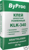 Фото Клей цементный усиленный морозостойкий KLK-340 W 25 кг ByProc (Бипрок)