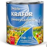 фото Эмаль ПФ-115 Krafor серая (20кг)