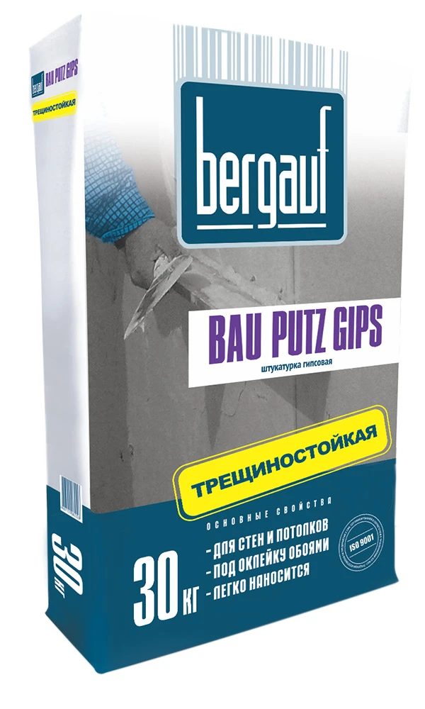 Фото Штукатурка гипсовая Bau Putz Gips, 30кг Bergauf