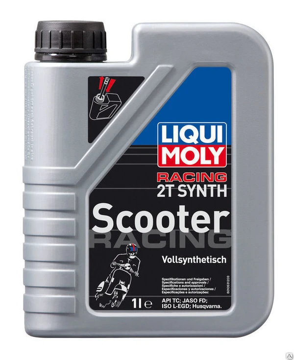 Фото Масло моторное LiquiMoly Motorrad Scooter 2T Synth TC (1 л.)