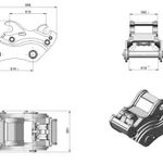 фото Быстросъемный механизм навесного оборудования Exten coupler 80 мех.