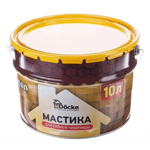 Фото Мастика для гибкой черепицы Docke, 10л