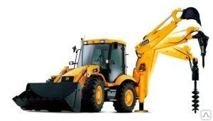 Фото Аренда ямобура. JCB, манипулятора, МТЗ, ГАЗа 66. Д 200-500, скальные буры.