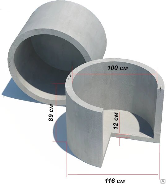 Фото Кольцо колодца с дном КСД 10.9
