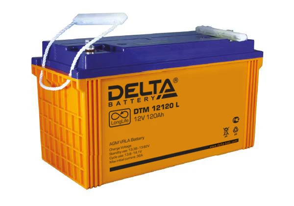 Фото Аккумулятор DELTA DTM 12120L (120Ач, 12В)