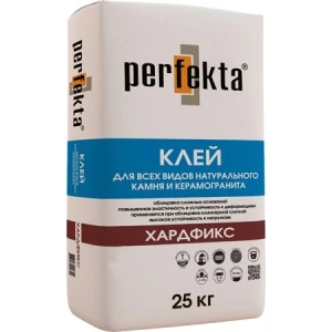 Фото клей хардфикс для керамогранита, камня и плитки Perfekta Клей Perfekta 