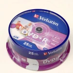 фото Диск Verbatim  DVD+R 4.7 Gb 16х, print(уп.25 шт. в пл. кор.) /200/