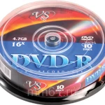 фото Диск VS  DVD-R 4.7 Gb 16х (уп.10 шт. в пл. кор.) Print /200/