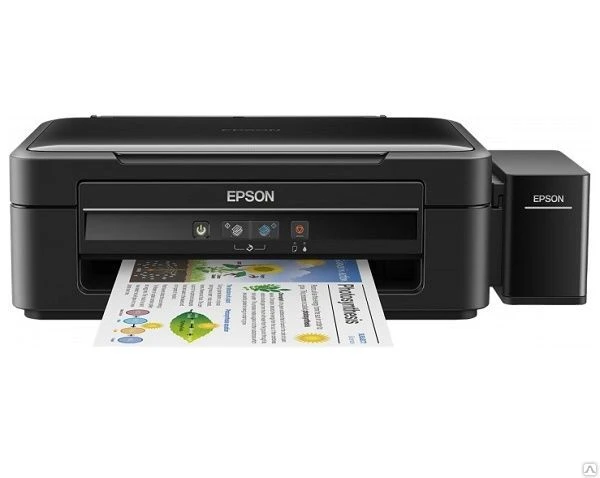 Фото МФУ Epson L382, цветной принтер/сканер/копир, 
A4, 4 цвета, СНПЧ, USB