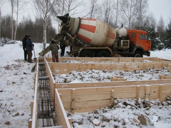 Фото Бетон М 350 (В 25) с противоморозной добавкой.