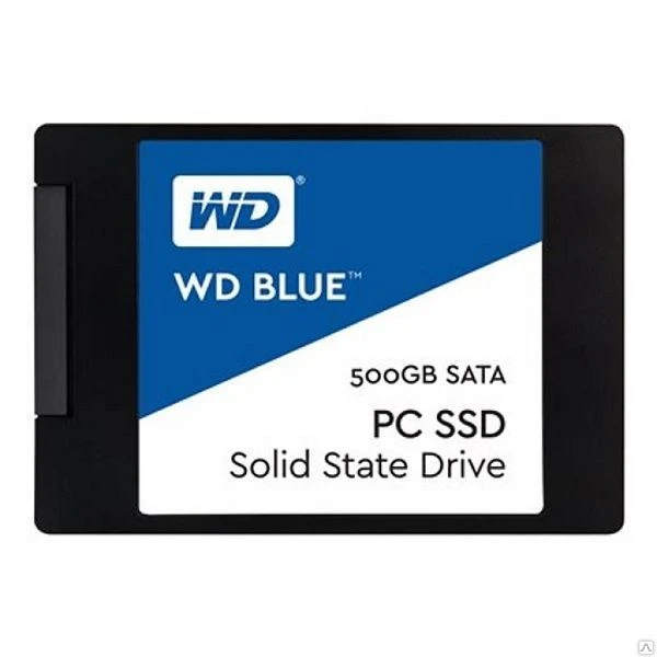 Фото Твердотельный накопитель SSD 2.5" 500Gb Western 
Digital WD BLUE WDS500G1B0