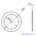Фото №3 АНИ M065 Прокладка плоская под горловину D65х48х2 мм