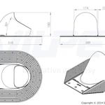 фото HUOPA/SLATE проходной элемент синий