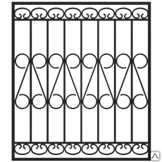 Фото Кованая решетка оконная Р-17