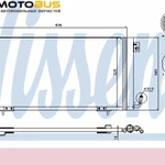 фото Конденсатор, кондиционер NISSENS 94321 Конденсер PEUGEOT 306 II DIESEL 97