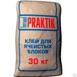 фото Клей для ячеистых блоков Bergauf Praktik, 30 кг