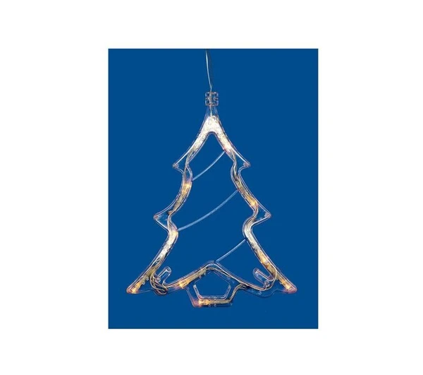 Фото Фигура ULD-H1620-010/STA/3AAA WARM WHITE IP20 XMAS TREE Елочк 3AAA (не в/к) 18х19см подвес 10 LED провод прозр. Uniel UL-00007254