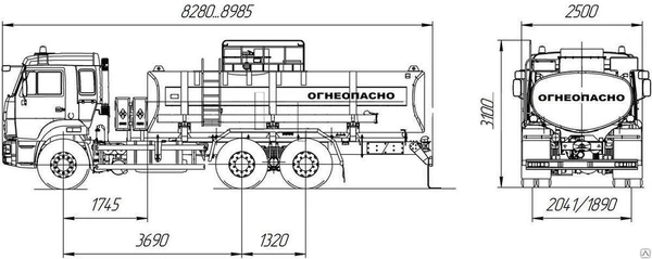 Фото АЦ-11 Камаз 65115-3082-23