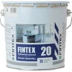 фото Краска Fintex 20, для стен и потолков, моющаяся, полуматовая, База С, 0,9л