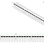 Фото №3 Патч-панель 19дюйм 1U RJ45 кат.5e 24 порта PP3-19-24-8P8C-C5E-110D черн. Hyperline 246095