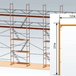 фото Леса строительные п-образные ПРОФИ, 3х2х1м, max высота наращивания 110м