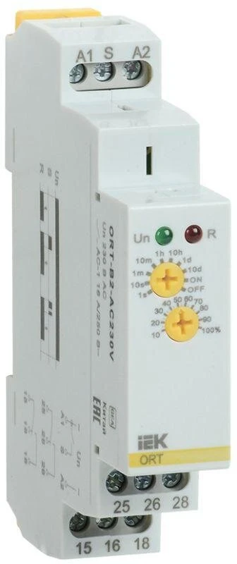 Фото Реле задержки выключения ORT 2 конт. 230В AC IEK ORT-B2-AC230V