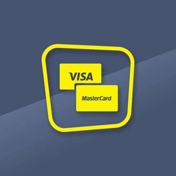 Фото Наклейка «Принимаем карты оплаты. Visa. Mastercard».