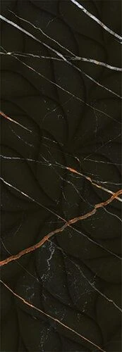 Фото Плитка керам. ELETTO Black & Gold 700x242 Struttura ректификат