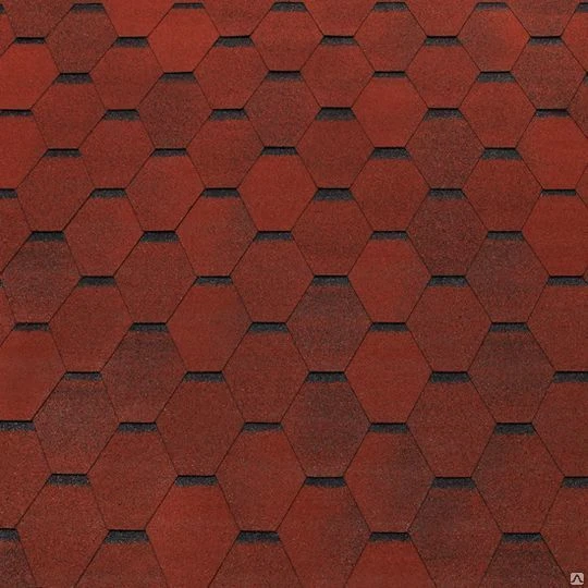 Фото Мягкая черепица "Tegola" Top Shingle, Смальто (красный)