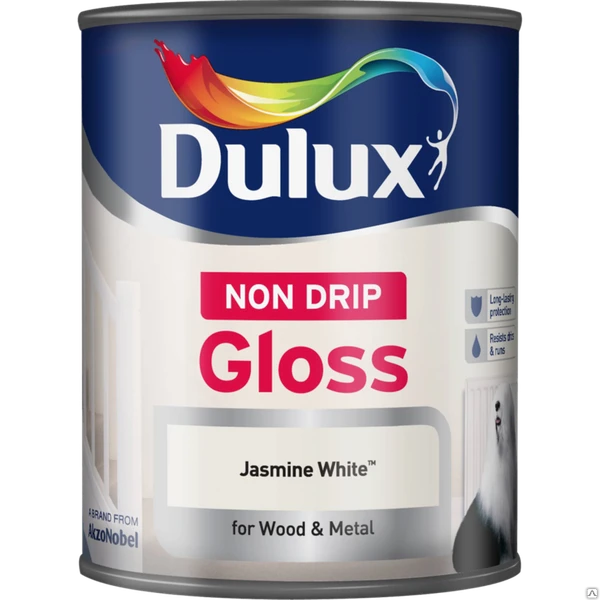 Фото Эмаль Dulux Non-Drip Gloss Глянцевая 0.75 л