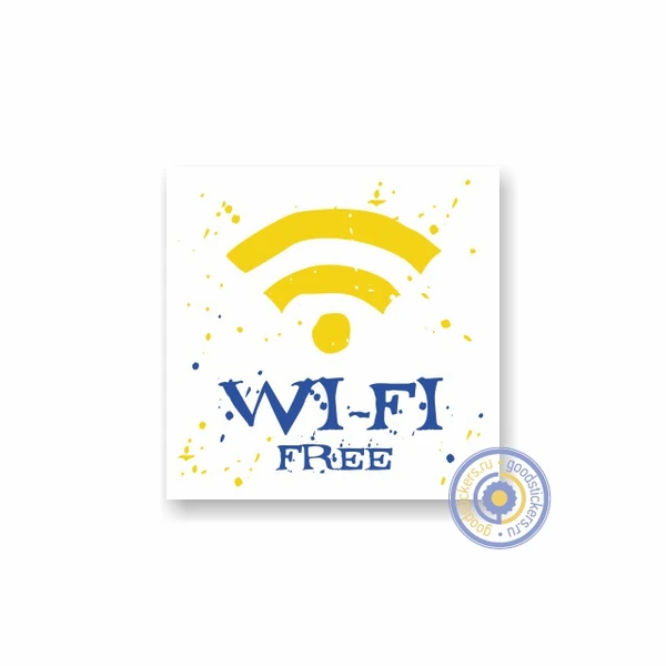 Фото Wi-Fi free. Наклейка