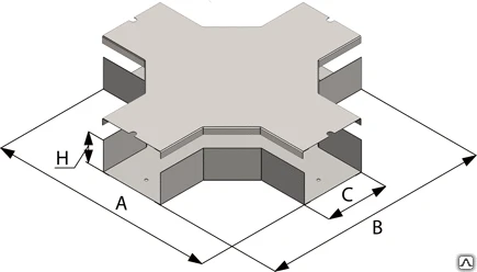 Фото Короб крестообразный СК 100х50 УТ1,5