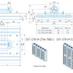 Фото №3 Промышленный прожектор Модуль SVT-STR-M-27Вт-45x140-TRIO-С 135 Лм/Вт 10935 Лм