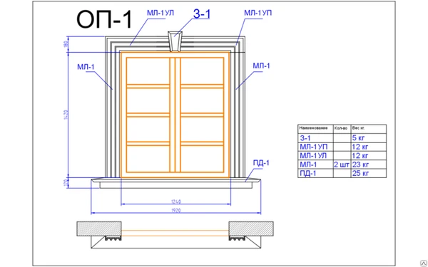 Фото Обрамление окна ОП-01