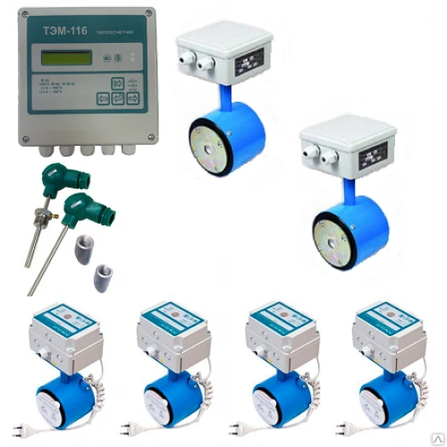 Фото Теплосчетчик ТЭМ 116 - 15/15 ПРПМ с комплектом монтажных частей