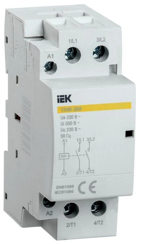 Фото Контактор модульный КМ63-11М AC ИЭК MKK11-63-11