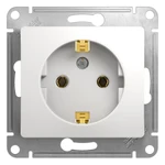 фото Механизм розетки белый с заземлением Glossa 16А GSL000143 Schneider Electric