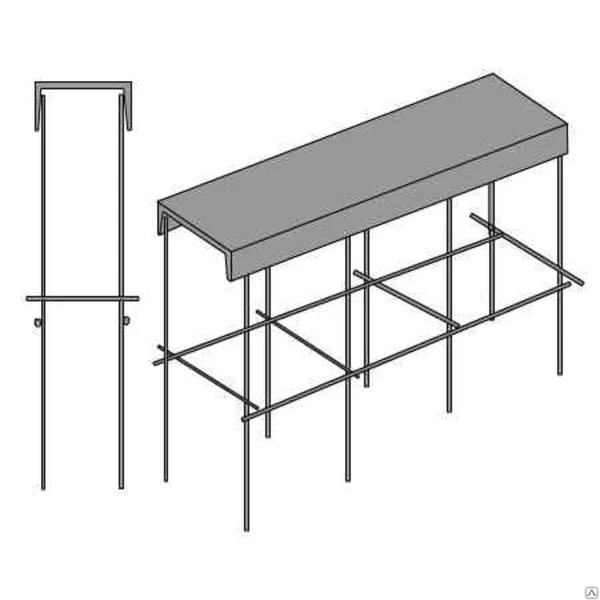 Фото Силовая рама под бетонирование на проём до 4,5 метров