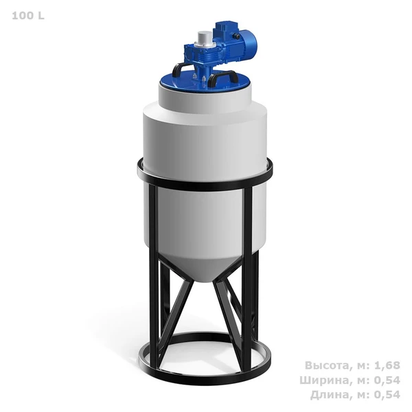 Фото Емкость K 100 литров с лопастной мешалкой