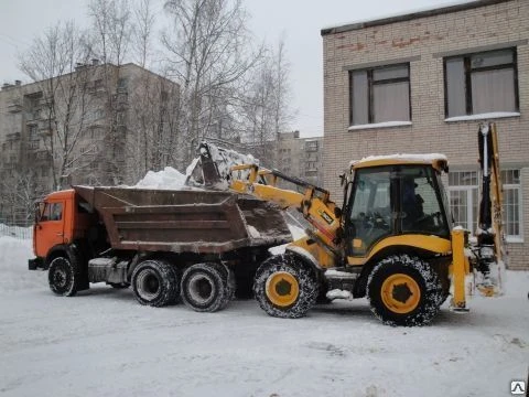 Фото Уборка снега утилизация