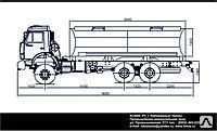 Фото Автоцистерна модели 577314 на шасси КАМАЗ-65111