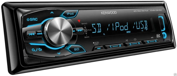 Фото Автомобильная магнитола KENWOOD KMM-361SD 1Din без CD