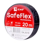 фото Изолента ПВХ 19мм (рул.20м) черн. SafeFlex EKF plc-iz-sf-b