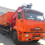 фото САМОСВАЛ КАМАЗ 6520-43 с КМУ FASSI F245А.0.26
в