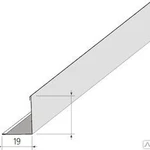 фото Профиль угловой, пристенный Primet 19*19мм 3м белый