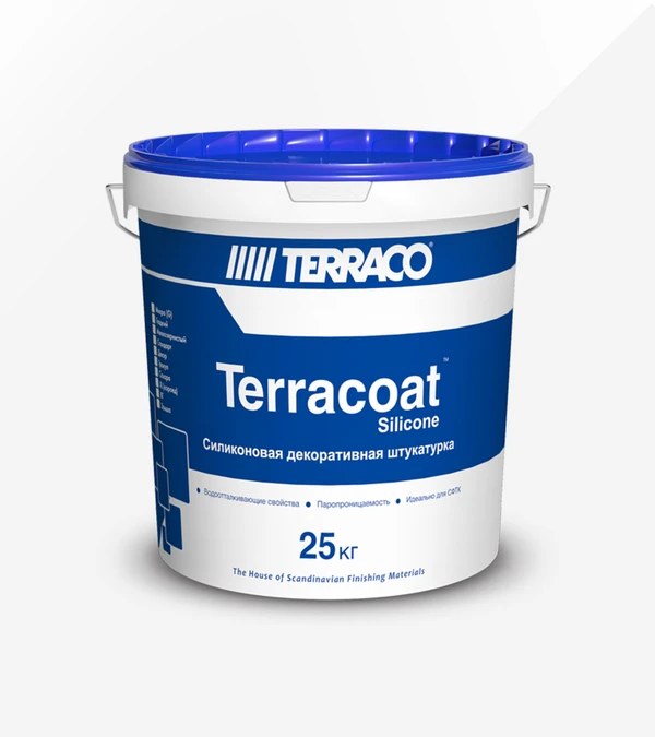 Фото Штукатурка фасадная Terraco Terracoat Granule Silicone Exterior 25 кг