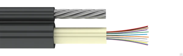 Фото Кабель оптический ТПОм (суперлегкий подвесной с выносным силовым эл-том)