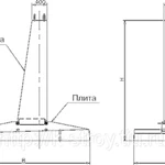 фото Cоставной фундамент Ф2*3,5-4