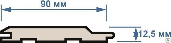 Фото ЕвроВагонка 12,5х90мм 3 м сорт АВ