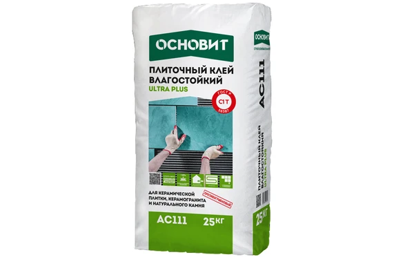 Фото Плиточный клей ОСНОВИТ ULTRA PLUS AC111, 25 кг